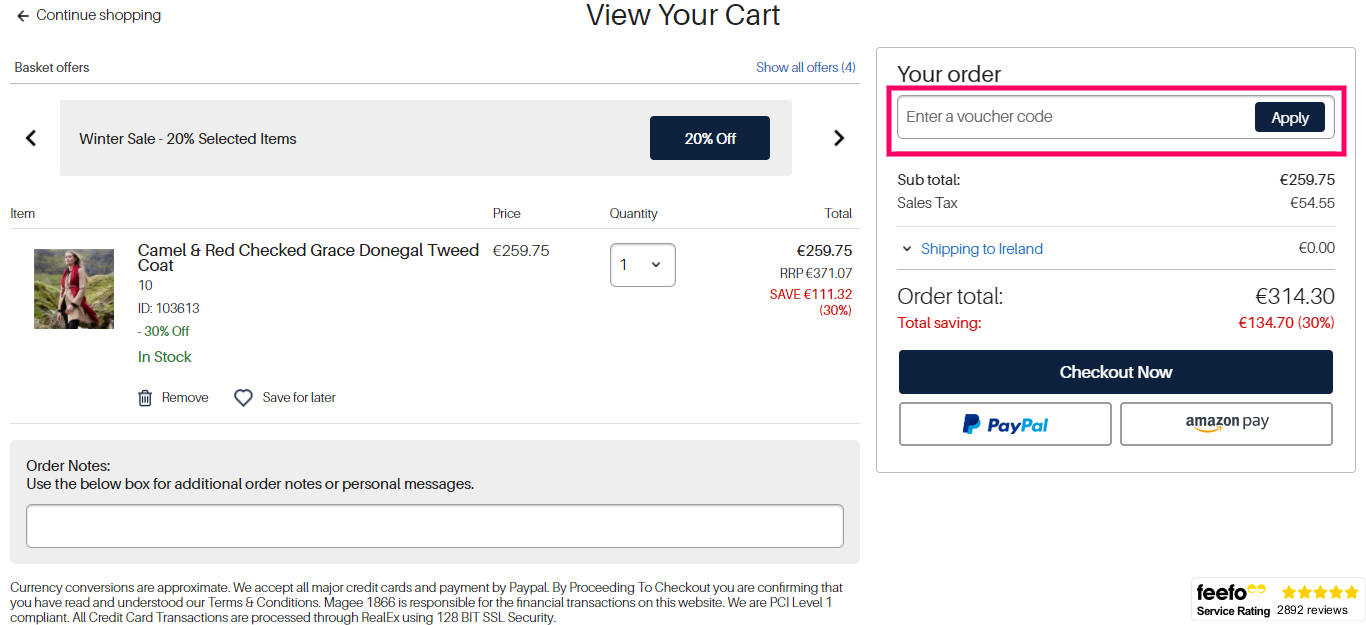 How to useMagee 1866 Voucher code