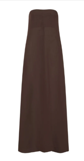 CAMILLA AND MARC strapless maxi dress displayed on white background