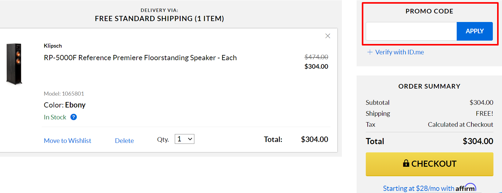 How do I use my World Wide Stereo promo code?