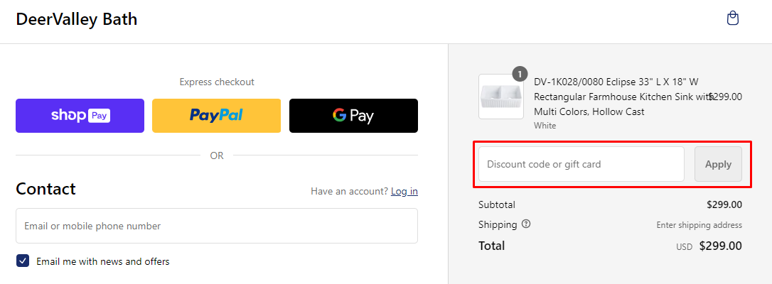 How do I use my DeerValley discount code?
