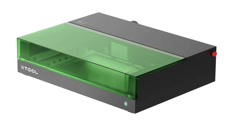 Ein Lasercutter von xTool mit grünlichem und schwarzem Farbschema