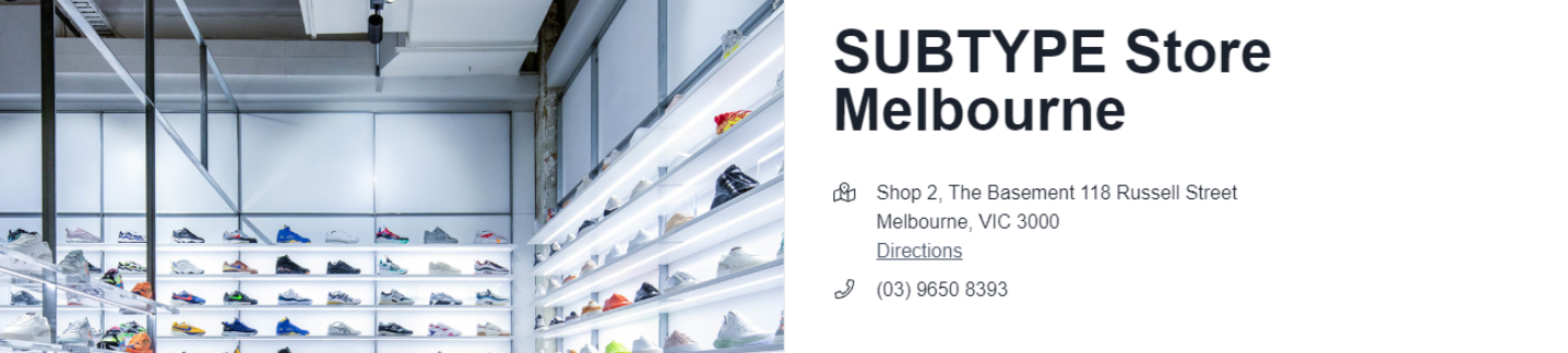 SUBTYPE Store Melbourne