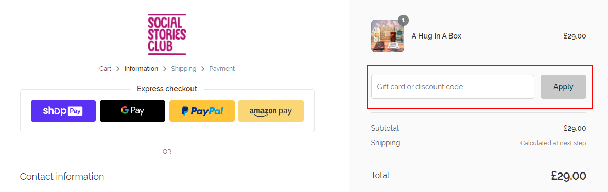 How do I use my Social Stories Club discount code?