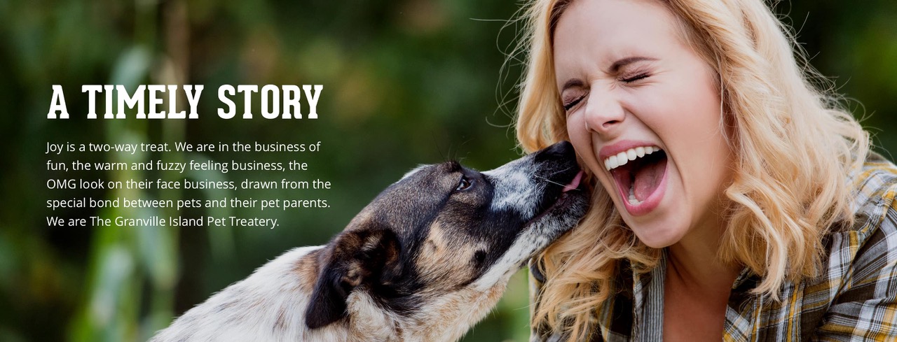 About The Granville Island Pet Treatery Homepage