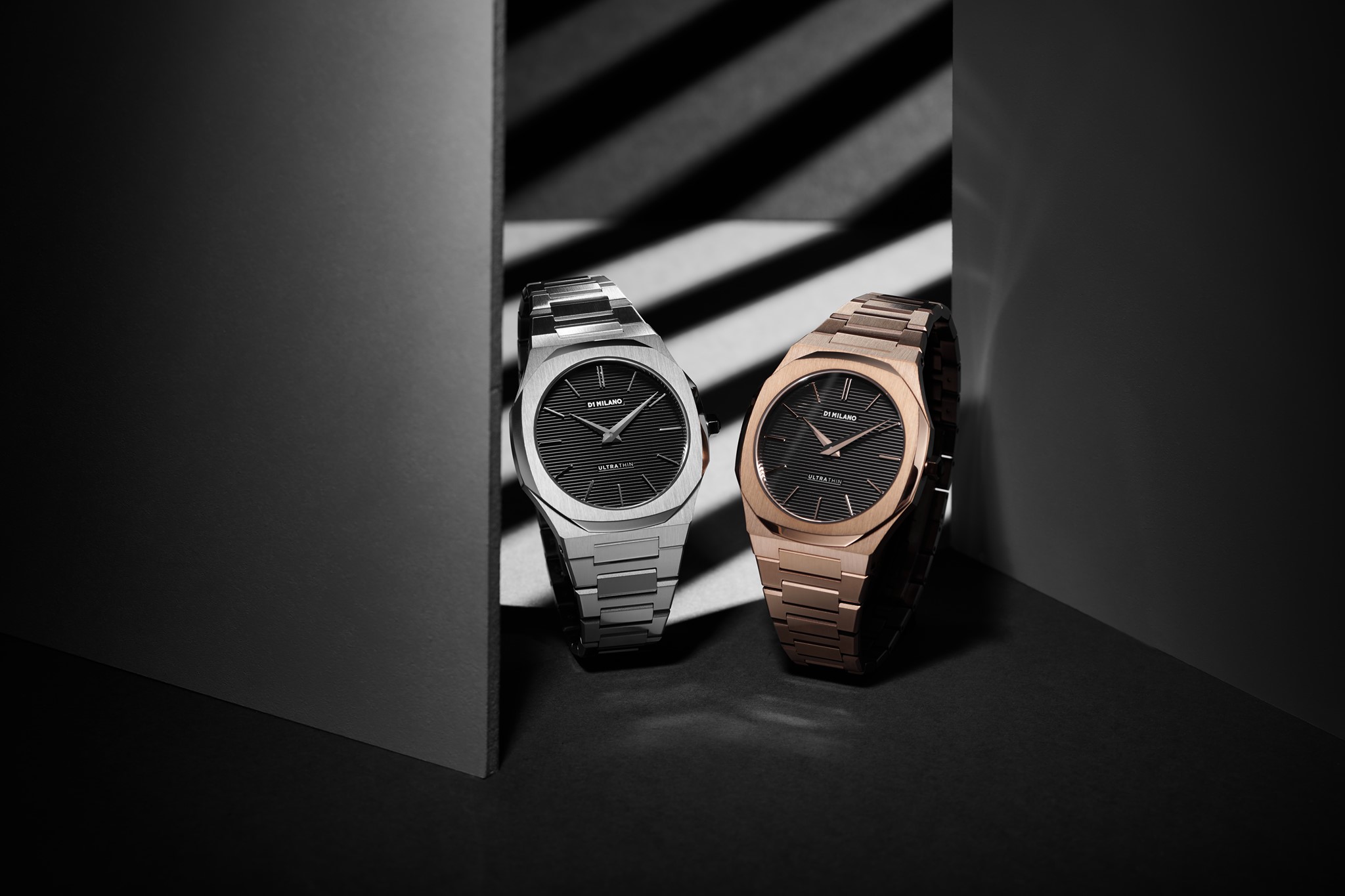 due orologi eleganti da poter comprare sul sito ufficiale D1 Milano in offerta con un codice sconto D1 Milano