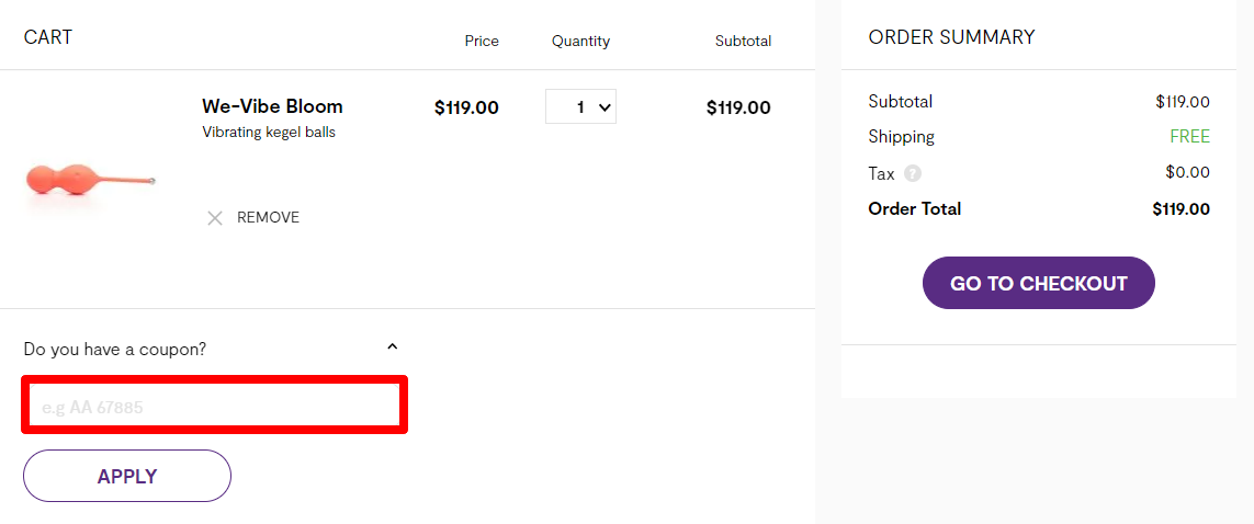 How Do I Use My We-Vibe Promo Code?
