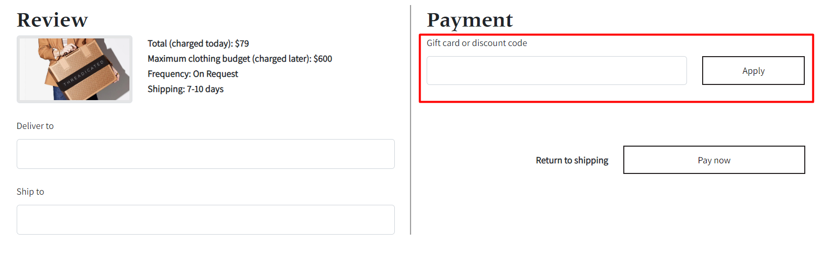 How do I use my Threadicated discount code?
