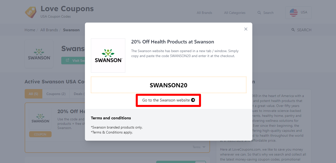 Swanson website