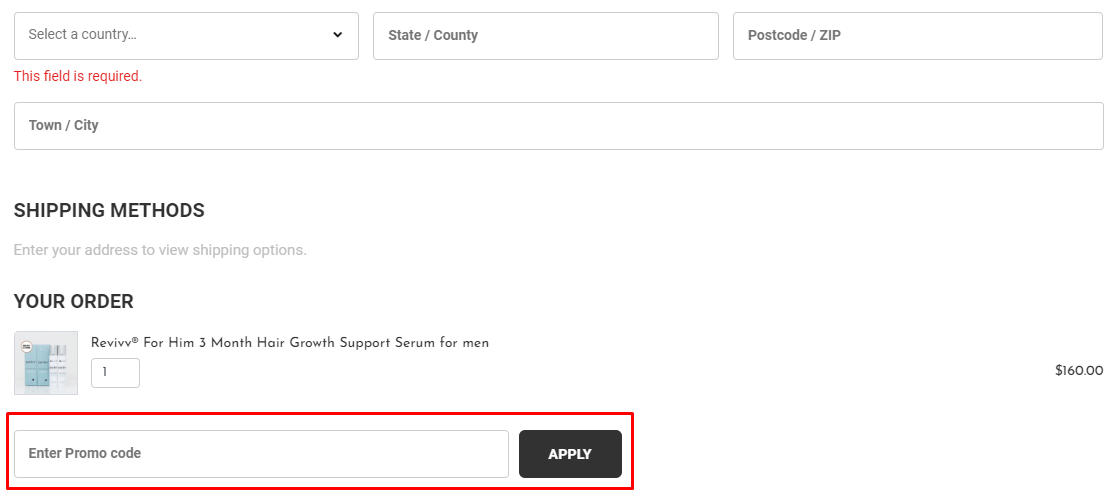 How do I use my Revivv promo code?