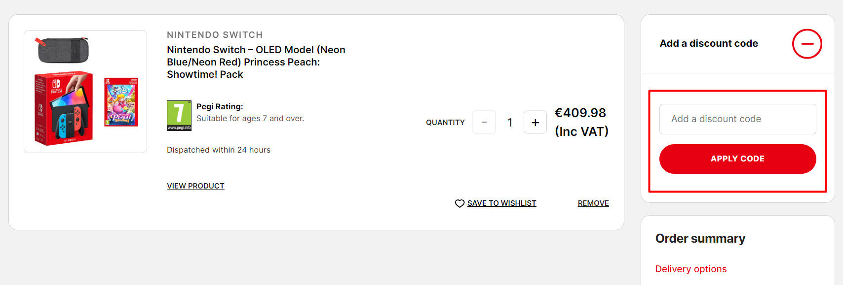 nintendo student discount code