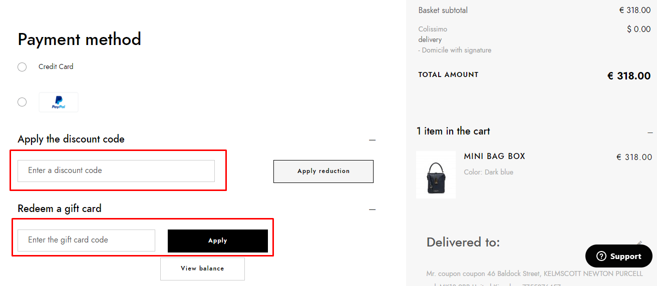 How do I use my Lancaster discount code?