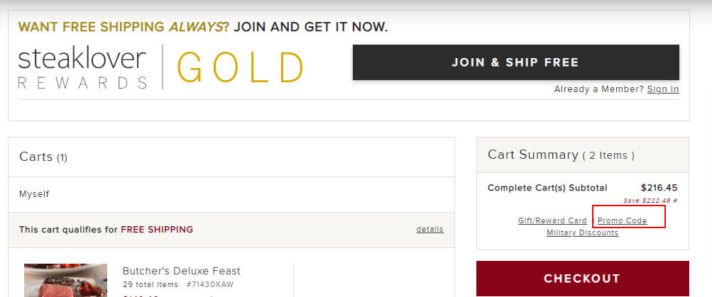 Omaha Steaks promo code