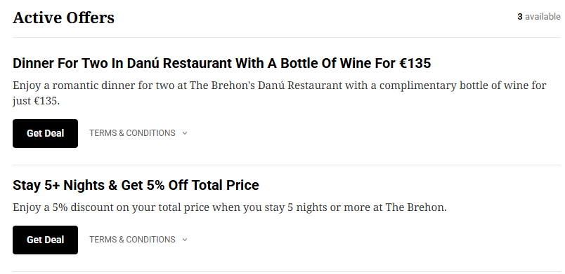 Active The Brehon promo codes and deals found at Irish Times Discount Codes