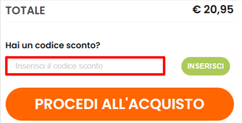 carrello del sito ufficiale Libraccio.it dove poter inserire un codice sconto Libraccio.it