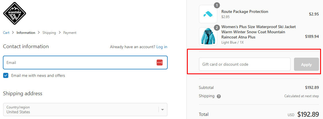 How do I use my Wantdo discount code?