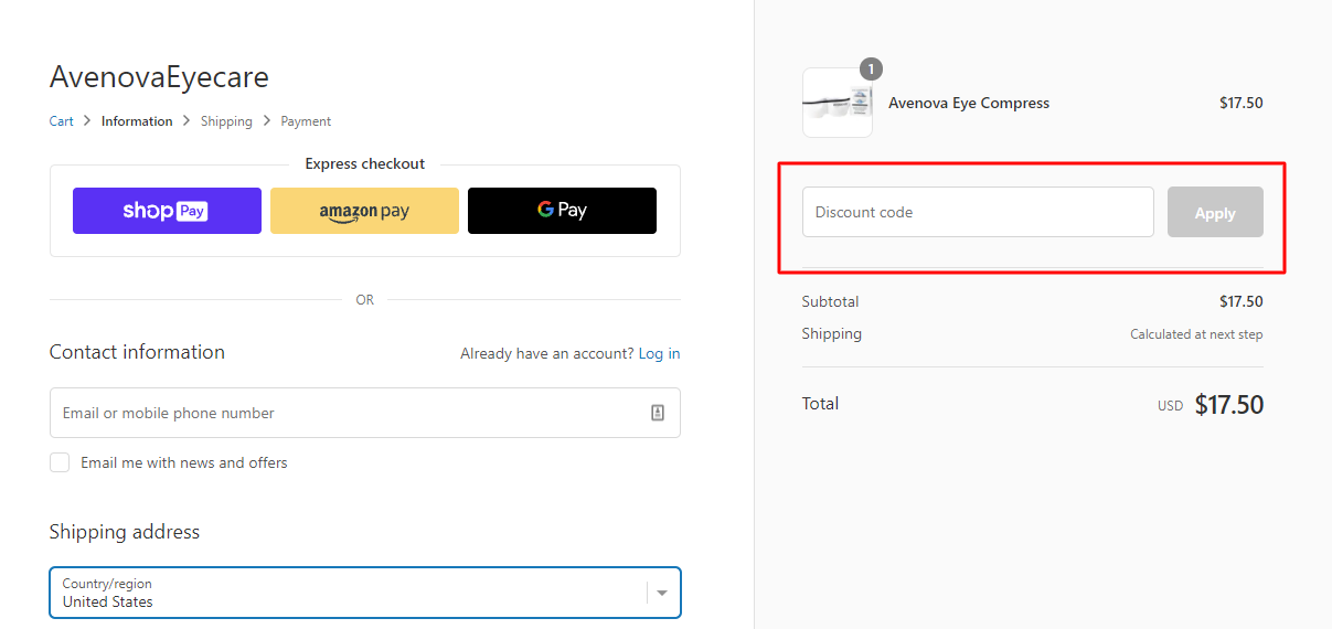 How Do I Use My Avenova Promo Code?