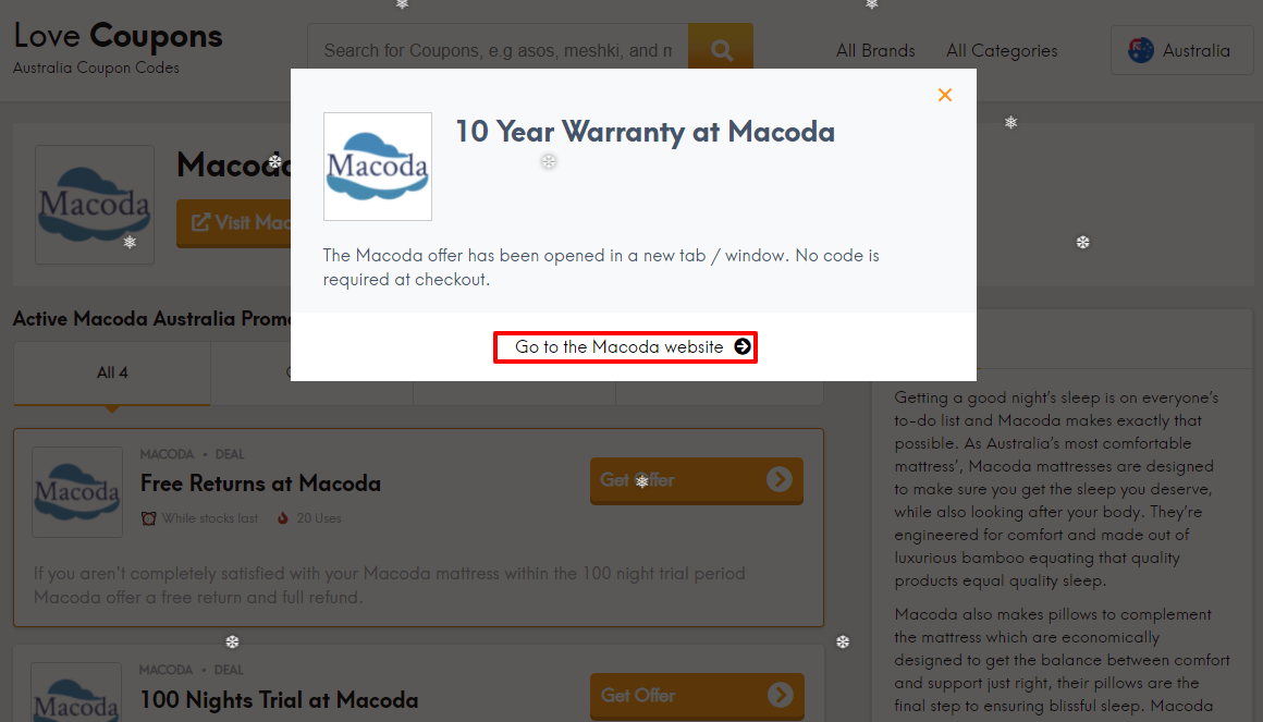 Macoda discount