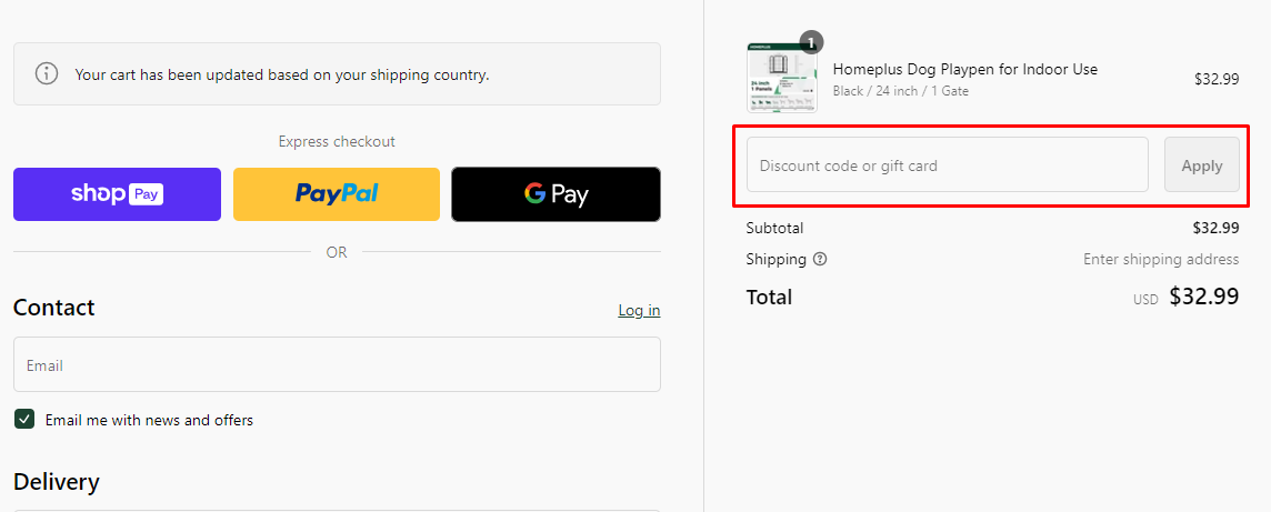 How do I use my FXW coupon code?