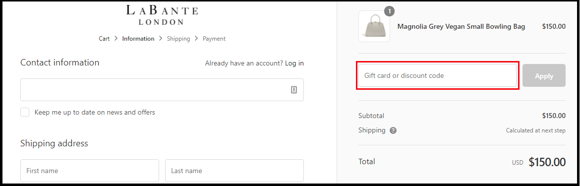 Discount Code