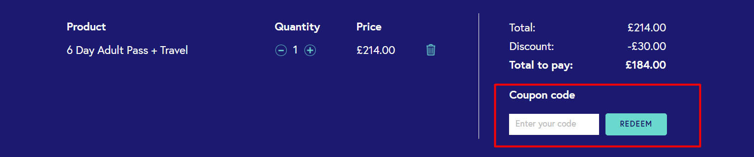 How do I use my The London Pass discount code?