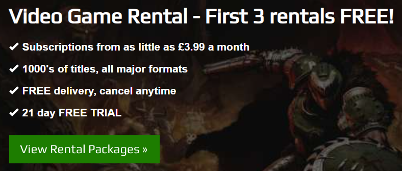 The fre-trial banner from the Boomerang website
