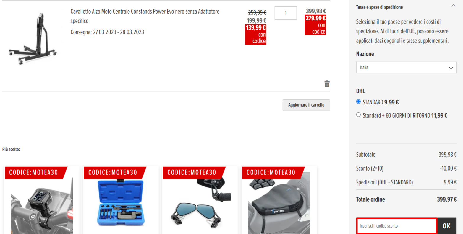 Verificato 35 MOTEA Codice sconto e coupon Settembre 2024