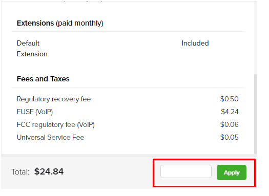 How do I use my Phone.com coupon code?