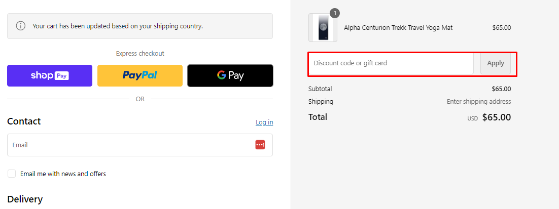 How do I use my Yune Yoga discount code?