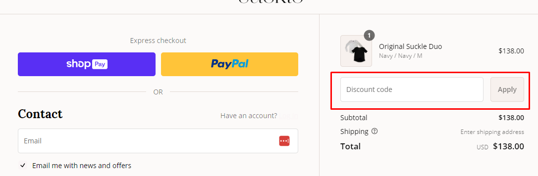How do I use my Suckle discount code?