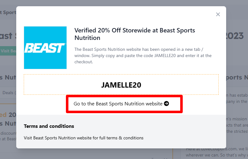 beast sports nutrition