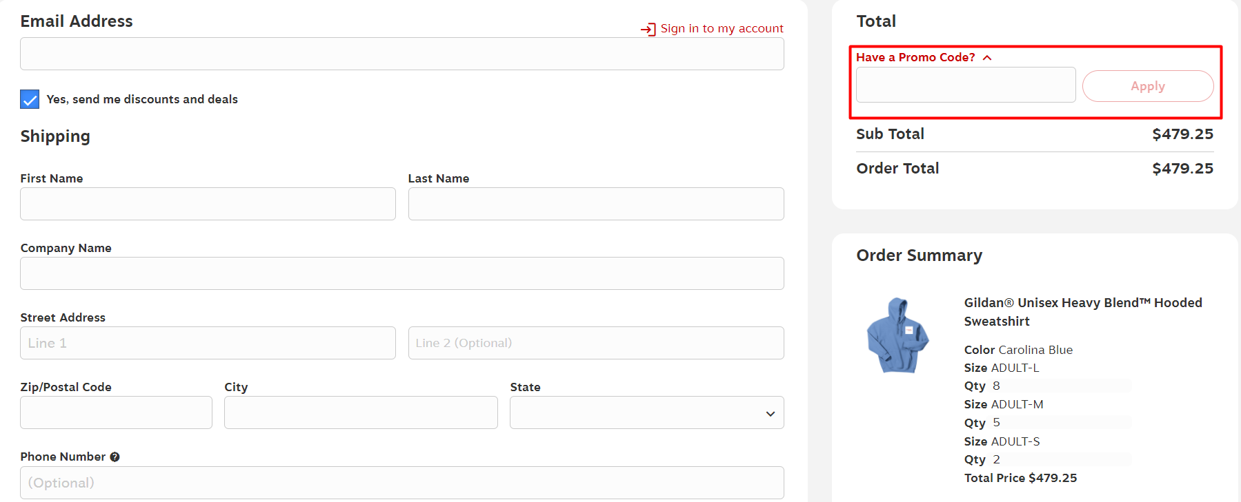 How do I use my Staples Promotional Products promo code?
