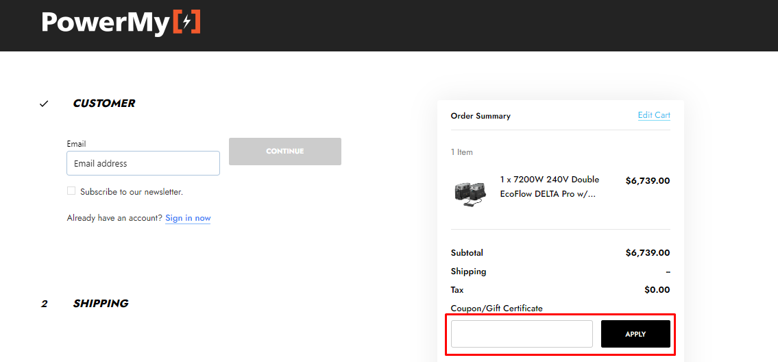 How do I use my PowerMy coupon code?