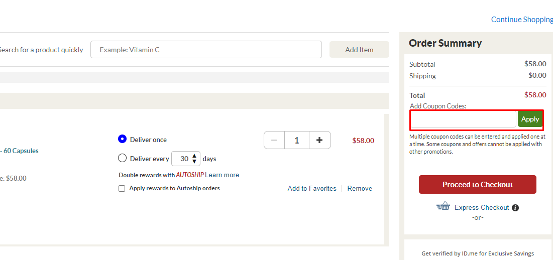 How do I use my PureFormulas coupon code?