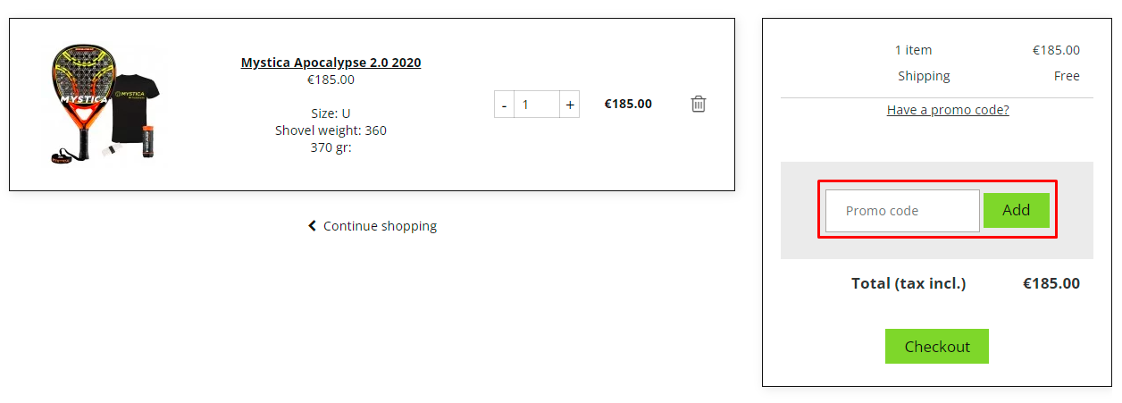 How do I use my Padelmania promo code?