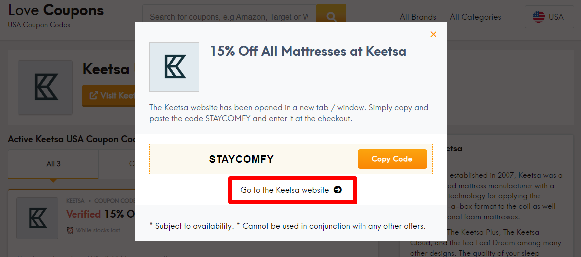 Keetsa discount code