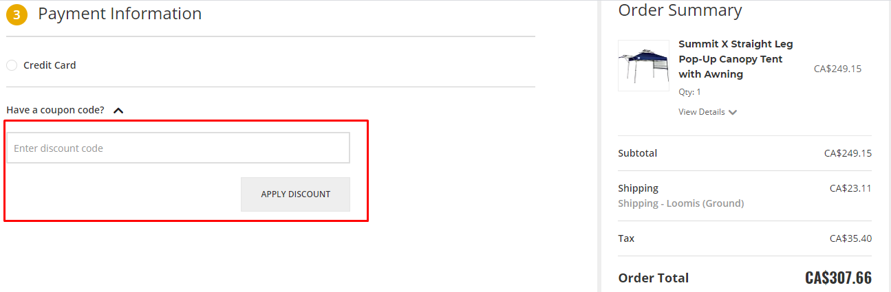 How do I use my ShelterLogic coupon code?