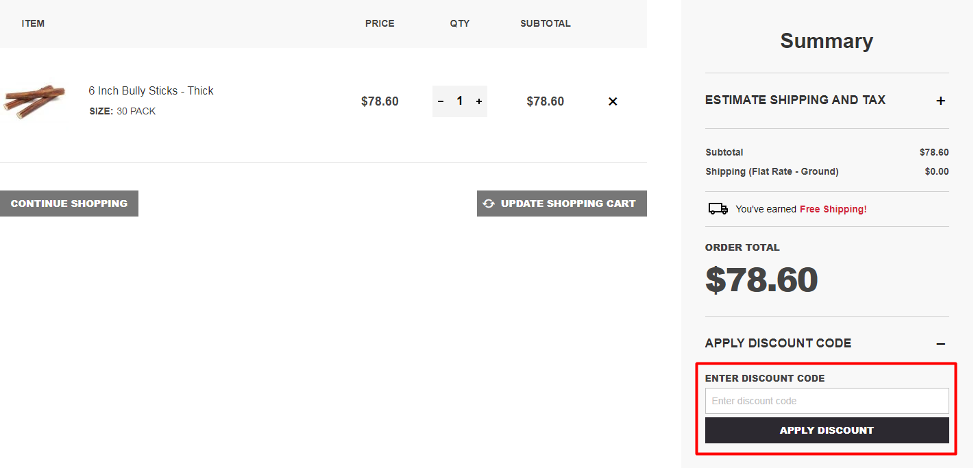 How do I use my BullyStick discount code?