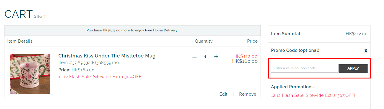 How do I use my Cath Kidston coupon code?