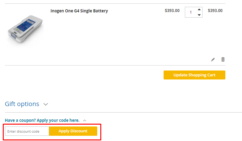 How do I use my Oxygen Concentrator Store discount code?