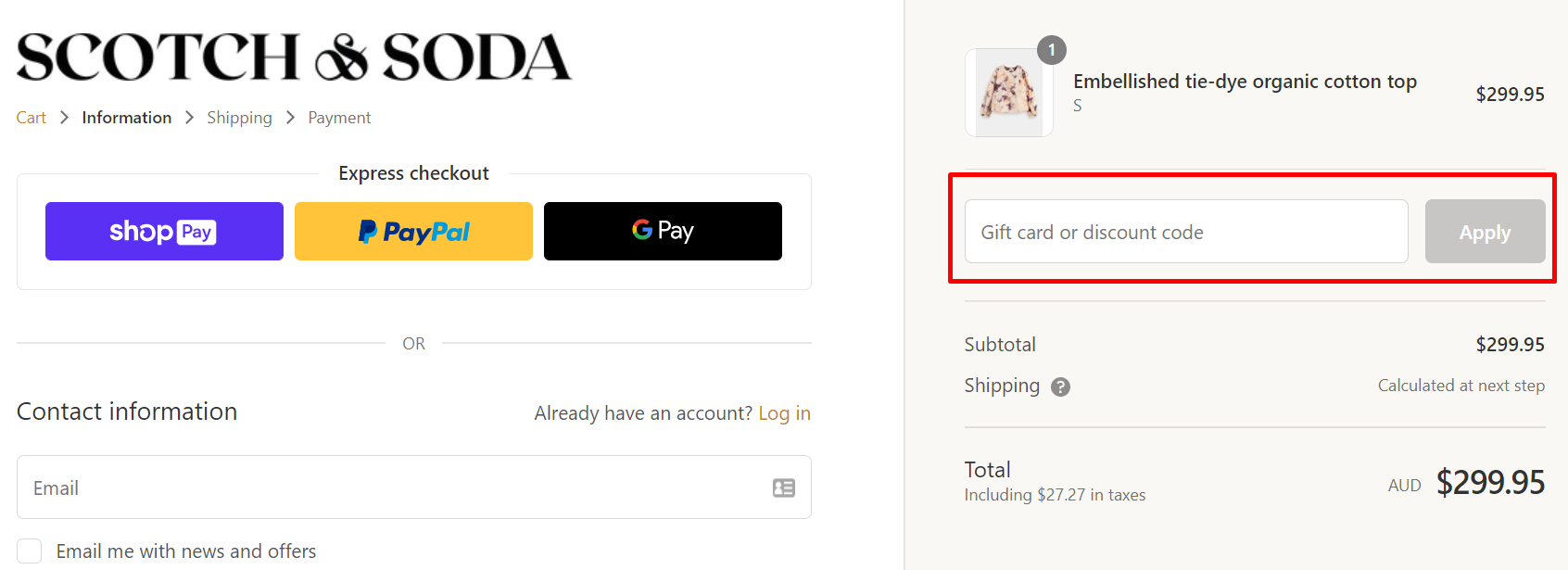 40 Off Scotch & Soda Coupon and Promo Codes