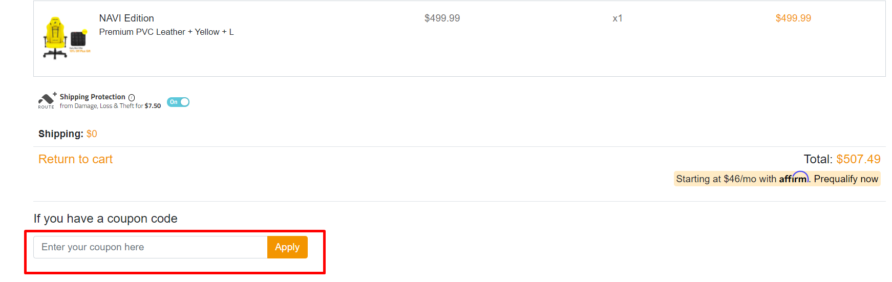 How do I use my Andaseat coupon code?
