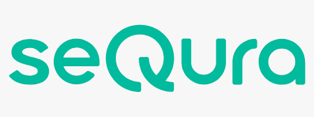 logo de sequra de color verde marino y fondo blanco