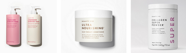 image showing some Beauty Pie products