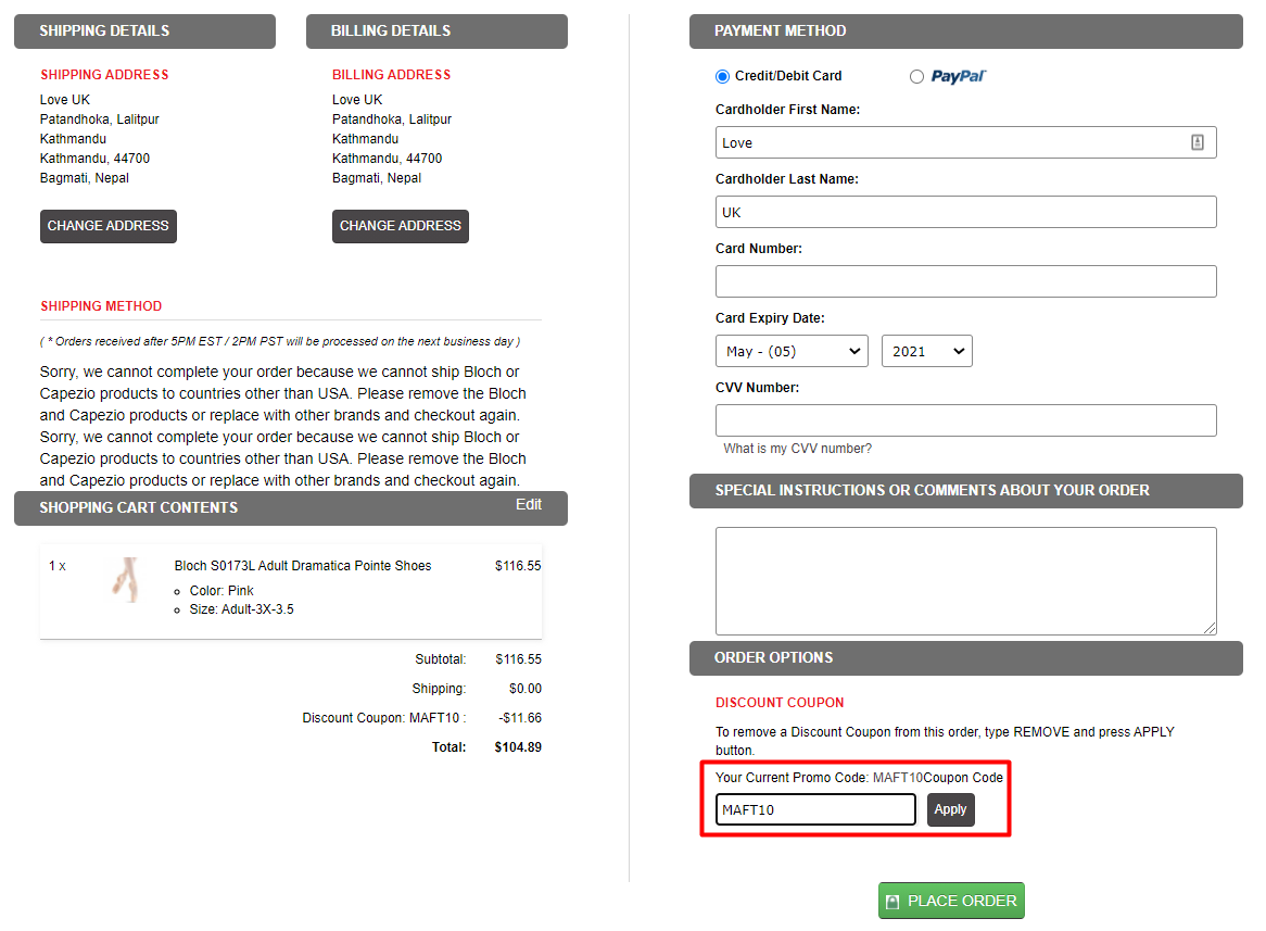 How do I use my Danzia coupon code?