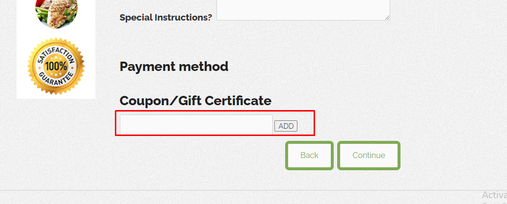 How do I use my Gourmet Grocery Online coupon code?