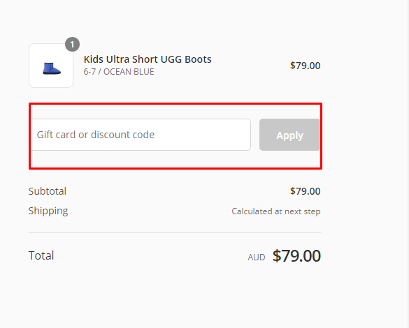How do I use my Original UGG Boots discount code?