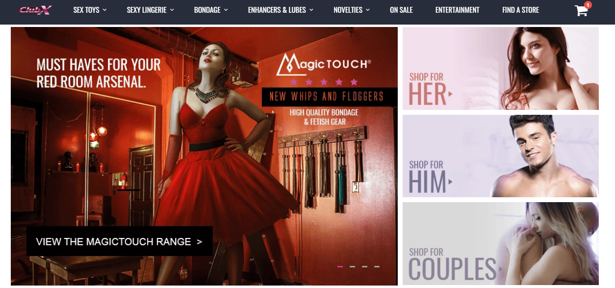 Club X Homepage