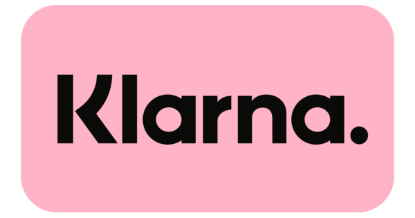 Das Klarna-Logo mit schwarzer Aufschrift auf einem pinken abgerundetem Rechteck