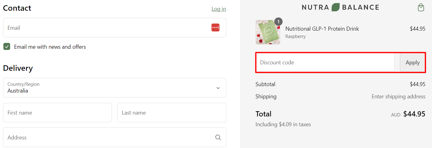 How do I use my Nutrabalance coupon code?