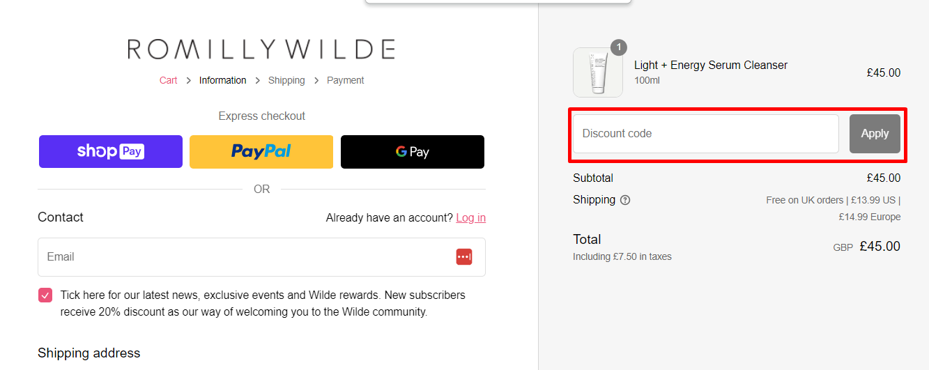 Verified 20 Off Romilly Wilde Discount Code